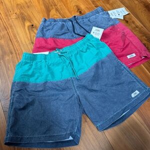 TRUNKS SWIM SHORTS SET - 2 PAIR / LARGE